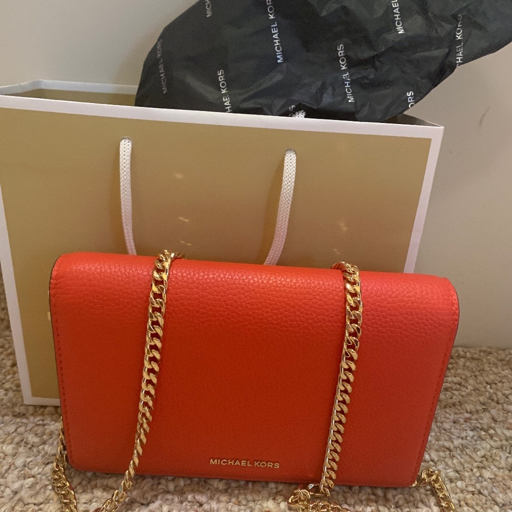 ♦️♦️NWT FLASHSALE  Michael Kors Jet Set medium flap chain crossbody - Picture 2 of 4